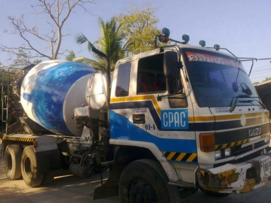 ขาย รถโม่ปูน 7 คิว / เครื่อง 250 แรง / โม่ตรง (รถโม่ปูน ร็อค 210 สองเพลา )