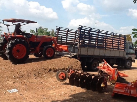 ขายคูโบต้า L4508 4 WD 2 เพลา ใบมีด ตัดหญ้า 1.40 เมตรใหม่