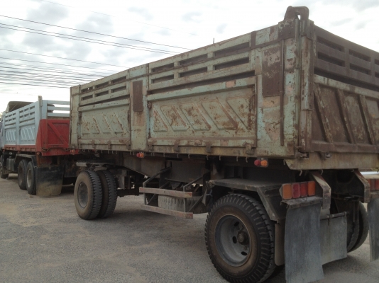 hino 260 แรง แม่ลูกดั๊มกระบะสามมิตร เครื่องดีพร้อมใช้ ยางดี 2100000 บาทพร้อมจัดไฟแนนท์