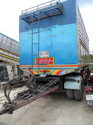 ขายด่วน ลูกพ่วง 3เพลา กระบะปรีเนียมดั้ม(อู่ซุ่นชัย), สูง 2.20เมตร ยาว 6.50 เมตร ราคากันเอง