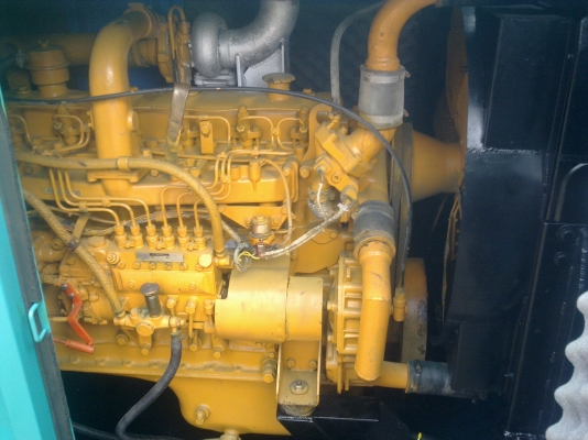 ขายเครื่องปั่นไฟ 125 KVA  เครื่อง Komutsu S6D 110 เซตนอก