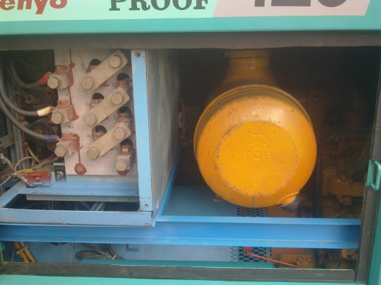 ขายเครื่องปั่นไฟ 125 KVA  เครื่อง Komutsu S6D 110 เซตนอก