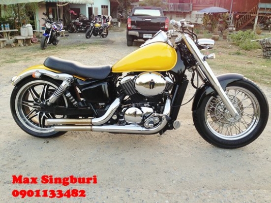 แม็กสิงห์บุรี//SHADOW 400CC ปี2001 แต่งสวยโหดๆ ล้อโตๆ อ้วน เตี้ย อินวอย+สรรพาสมิตร 99000