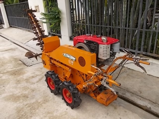 รหัส:12000724รถขุดร่องดินเดินตามใช้เครื่องดีเชลMITSUBISHI M7-28653 ขนาด7.0PS.www.nihonmono.com