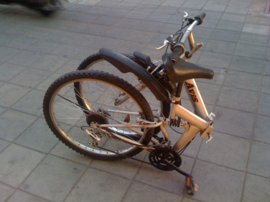 จักรยานเสือภูเขา "พับได้" ล้อเนียม ขอบ26 8เกียร์ 3900