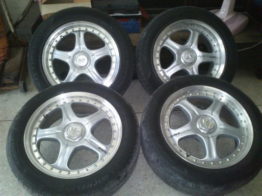 ขายแม็ก volk av แท้17 หน้า7หลัง8 5/114พร้อมยาง