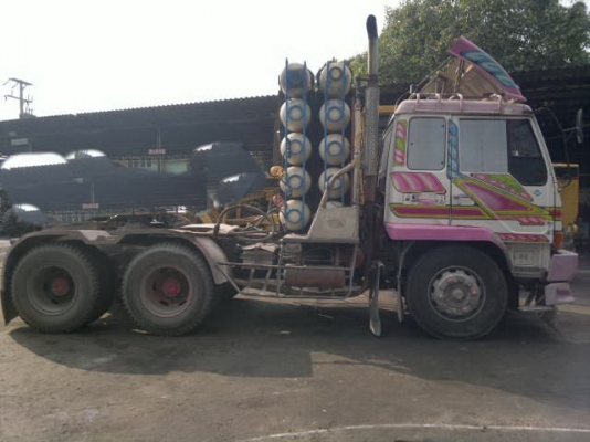 ขายรถหัวลาก 10 ล้อ 2 CNG 10 ถัง MITSUBISUHI FN527M-TG ปี.46