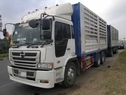 ขายรถพ่วง 22 ล้อ เพลาเดียว แม่-ลุก กระบะเหล้กคอกเกษตรไม่ดัม HINO PROFIA ปี.54 เครื่อง.K13C รถสวยมากๆ สนใจโทร