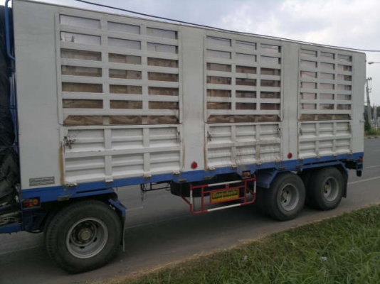 ขายรถพ่วง 22 ล้อ เพลาเดียว แม่-ลุก กระบะเหล้กคอกเกษตรไม่ดัม HINO PROFIA ปี.54 เครื่อง.K13C รถสวยมากๆ สนใจโทร