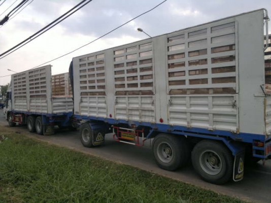 ขายรถพ่วง 22 ล้อ เพลาเดียว แม่-ลุก กระบะเหล้กคอกเกษตรไม่ดัม HINO PROFIA ปี.54 เครื่อง.K13C รถสวยมากๆ สนใจโทร