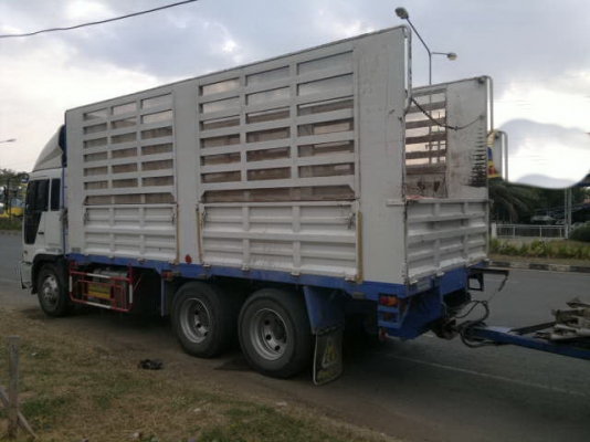 ขายรถพ่วง 22 ล้อ เพลาเดียว แม่-ลุก กระบะเหล้กคอกเกษตรไม่ดัม HINO PROFIA ปี.54 เครื่อง.K13C รถสวยมากๆ สนใจโทร