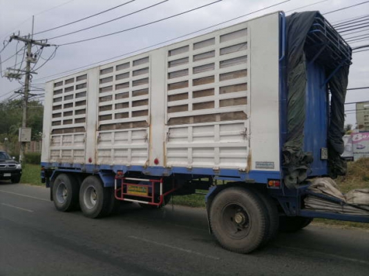 ขายรถพ่วง 22 ล้อ เพลาเดียว แม่-ลุก กระบะเหล้กคอกเกษตรไม่ดัม HINO PROFIA ปี.54 เครื่อง.K13C รถสวยมากๆ สนใจโทร