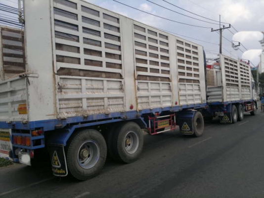 ขายรถพ่วง 22 ล้อ เพลาเดียว แม่-ลุก กระบะเหล้กคอกเกษตรไม่ดัม HINO PROFIA ปี.54 เครื่อง.K13C รถสวยมากๆ สนใจโทร