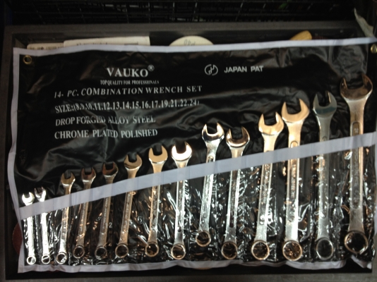 ประแจแหวนข้าง 14 ตัวชุด VAUKO JAPAN pat.