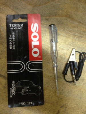 ไขควงวัดไฟแบตเตอรี่ SOLO  DC 6v-24v