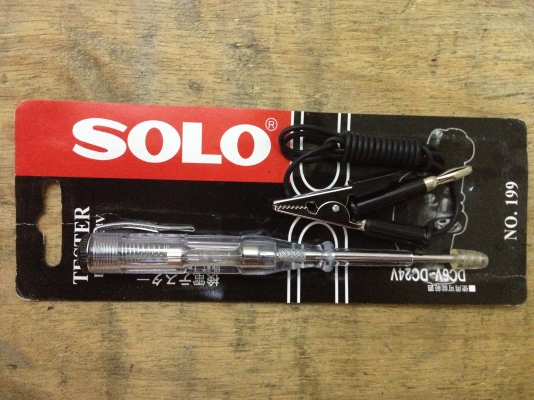 ไขควงวัดไฟแบตเตอรี่ SOLO  DC 6v-24v