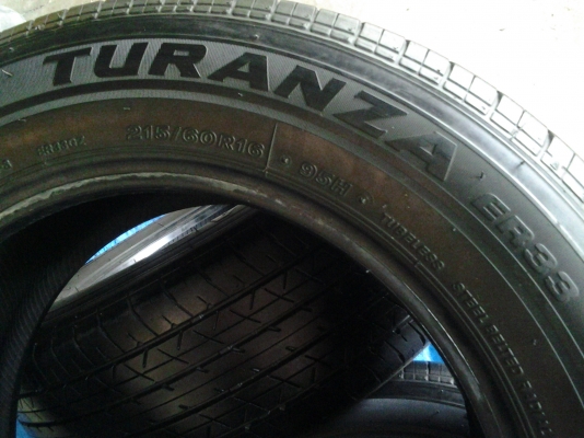 บริสโตน 215/60/16 ปี 13 ดอกหนาๆนุ่มๆ บริสโตน 215/60/16 ปี 13 ดอกหนาๆนุ่มๆ