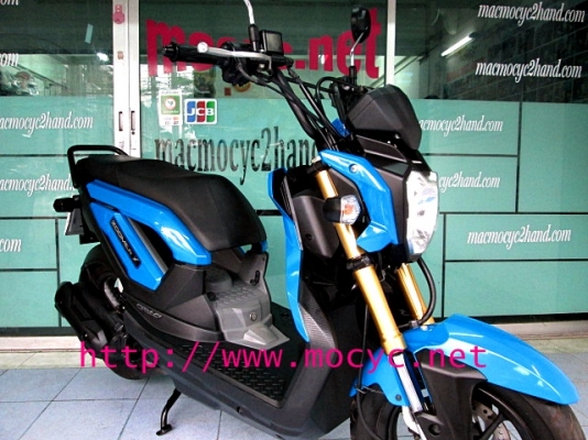 ZOOMER สีนํ้าเงิน ปี57 รถ 3 เดือน รถเดือน เม.ย ปี 2557  ไมล์ 2206 โล แถม 4 รายการ 44900