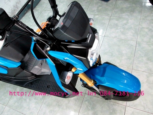 ZOOMER สีนํ้าเงิน ปี57 รถ 3 เดือน รถเดือน เม.ย ปี 2557  ไมล์ 2206 โล แถม 4 รายการ 44900