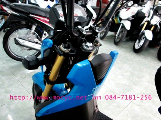 ZOOMER สีนํ้าเงิน ปี57 รถ 3 เดือน รถเดือน เม.ย ปี 2557  ไมล์ 2206 โล แถม 4 รายการ 44900