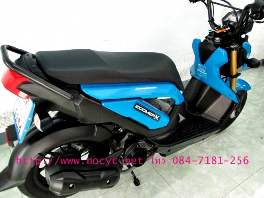 ZOOMER สีนํ้าเงิน ปี57 รถ 3 เดือน รถเดือน เม.ย ปี 2557  ไมล์ 2206 โล แถม 4 รายการ 44900