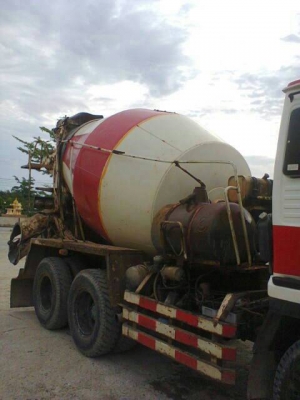 รถโม่ปูนFUSOเครื่อง8DC9(8สูบ) โม่ตรง6คิวลดราคาเหลือ570,000