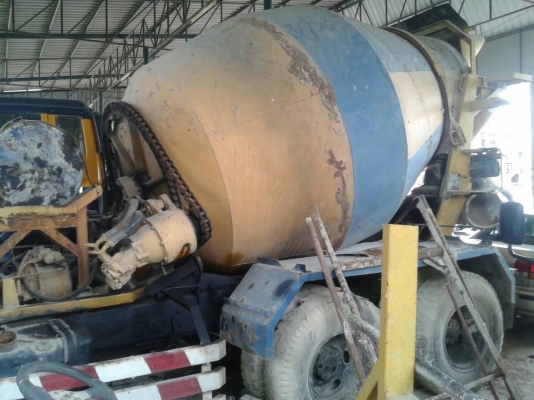 รถโม่ปูนFUSOเครื่อง8DC4(8สูบ) โม่โซ่6คิวลดราคาเหลือ480,000