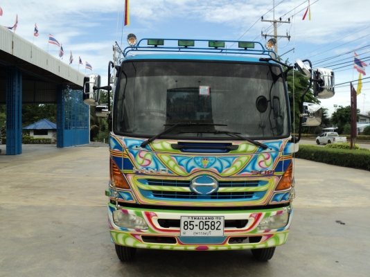 ขายรถฮีโน่แม็กก้า 500 รุ่น 10 ล้อ (ล้อเล็ก) เครื่องยนต์JO8C-S กระบะบรรทุกรถเกี่ยวข้าว รถตีดิน