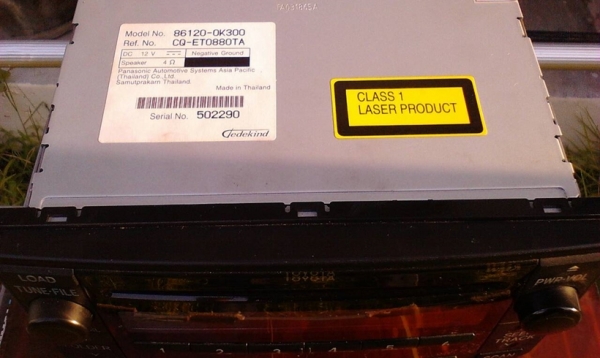 วิทยุติดรถเดิมTOYOTAมีวิทยุFM AM CD DVD MP3 ครบเครื่อง