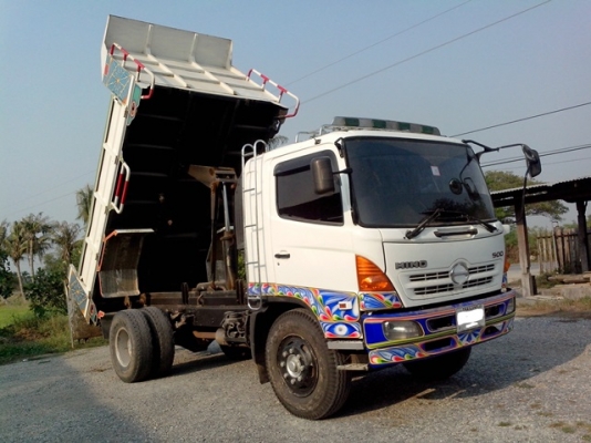 ขายรถบรรทุกหกล้อดั้มฮีโน่FG8J เครื่อง JO8E เทอร์โบอินเตอร์ 260 แรงม้า คอมมอนเร็ว รถห้างดั้มสามมิตร 8