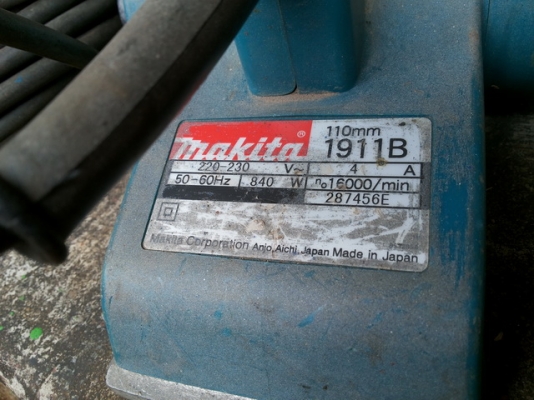 กบไฟฟ้า MAKITA 1911B แท้ 100\% Made in Japanสภาพสวยสมบูรณ์ ใช้งานมาน้อย