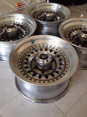 ขายล้อหยดน้ำ RAYS POWER VOLK 3 ชิ้นแท้ 16x8" ออฟ+6 6/139.7 ประมูลจากญี่ปุ่น