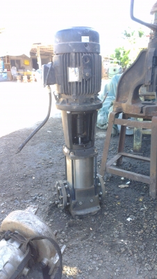 Sell> ขายปั้มส่งน้ำแรงดันสูง ยี่ห้อ GRUNDFOS ส่งสูงได้ H 60.4 M มอเตอร์ 20 HP 2900 rpm. ครับ