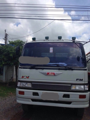 ขายรถบรรทุกสิบล้อดัมพ์ HINO 3M เครื่องเดิม 240 แรง ปี 39 กระบะดัมพ์สามมิตร ทะเบียนพร้อม