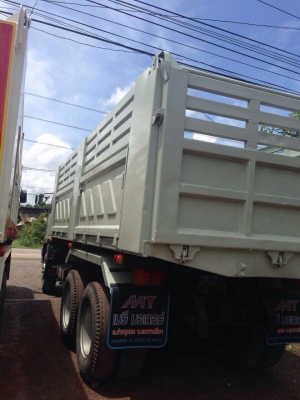 ขายรถบรรทุกสิบล้อดัมพ์ HINO 3M เครื่องเดิม 240 แรง ปี 39 กระบะดัมพ์สามมิตร ทะเบียนพร้อม