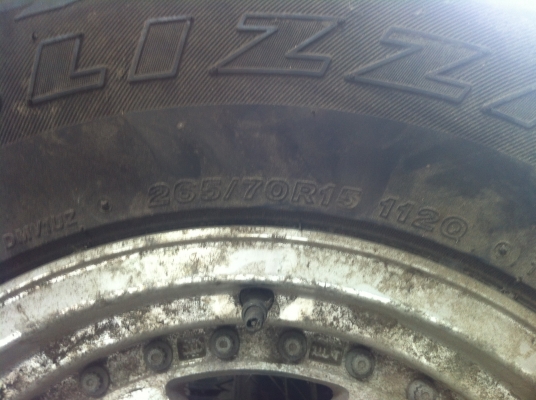 ขายล้อ isuzu mu 1ชุด 7500 บาท