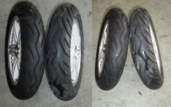 ขายล้อแม็ค lamboni พร้องยางขอบ12 (ไม่ต้องใช้ยางใน)