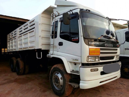 ขายรถบรรทุกสิบล้อดัมพ์ ISUZU เครื่อง 320 แรง ปี 50 มีระบบลากพ่วง ทะเบียนพร้อม