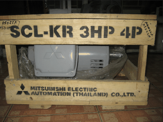 ขายมอเตอร์ Mitsubishi 3HP 1Phase 220V. 4POLE