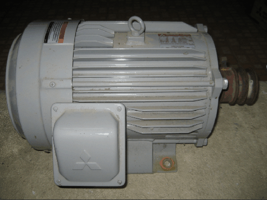 ขายมอเตอร์ Mitsubishi 5HP 1Phase 220V. 4POLE