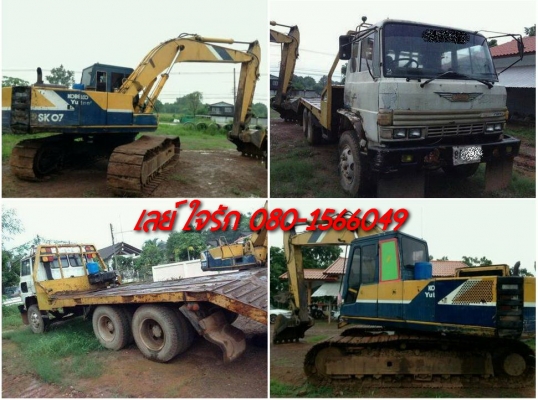 **พร้อมหาเงิน!!! 850,000 บ.ต่อรอง**ขายแพ็คคู่ แบคโฮ+เทเลอร์ แบคโฮ KOBELCO MARK2 200 SK07 เครื่องเดิมปั้มเดิม เครื่องดี ปั้มดี แรงดี ทำงานไม่โหลด บูมอาร์มสวยไม่ปะไม่ดาม เอวดี แน่นดี ช่วงล่าง70-80\% โซ่ดี แทร็กครบ เฟรมไม่ผุ โรลเลอร์ดี สป็อคเก็ต ล้อนำ โอเค บอ