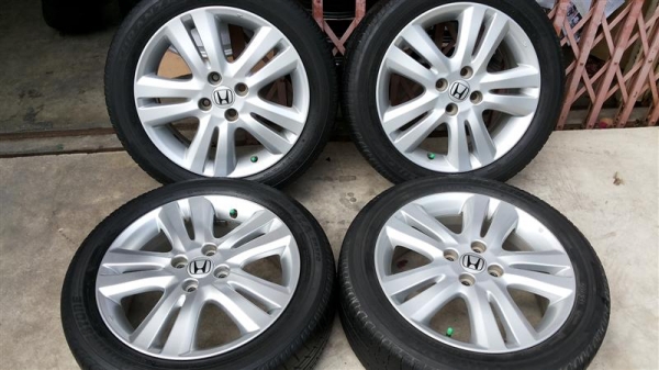 ล้อ Honda Jazz ขอบ 16 ยางบริสโตน 185 55 16 ล้อ Honda Jazz ขอบ 16 ยางบริสโตน 185 55 16
