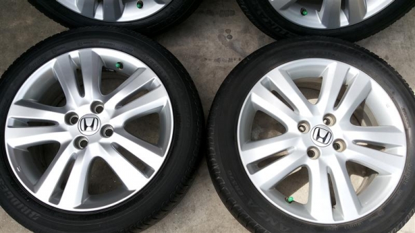 ล้อ Honda Jazz ขอบ 16 ยางบริสโตน 185 55 16 ล้อ Honda Jazz ขอบ 16 ยางบริสโตน 185 55 16