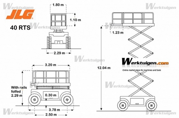 ลิฟท์กรรไกร JLG 40RTS พร้อมใช้งาน เจแอลจี ลิฟท์กรรไกร JLG 40RTS พร้อมใช้งาน เจแอลจี