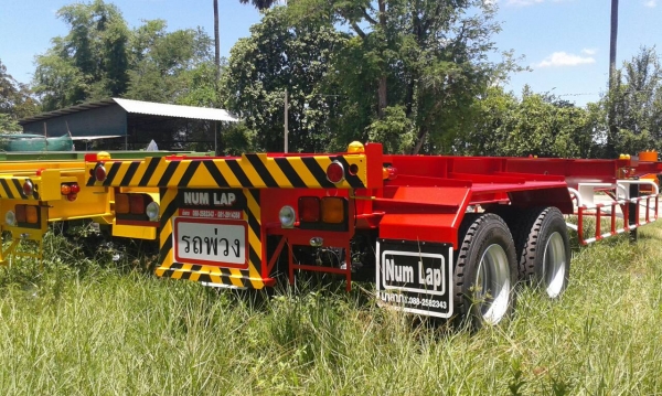 รถเทรลเลอร์นำลาภ มงคลสยาม ขายหางก้างปลา 40 ฟุต 2 เพลา NUM LAP ใหม่ รถเทรลเลอร์นำลาภ มงคลสยาม ขายหางก้างปลา 40 ฟุต 2 เพลา NUM LAP ใหม่
