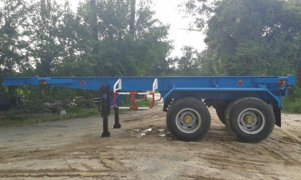 รถเทรลเลอร์นำลาภ มงคลสยาม ขายหางก้างปลา  20 ฟุต 2  เพลา  ใหม่