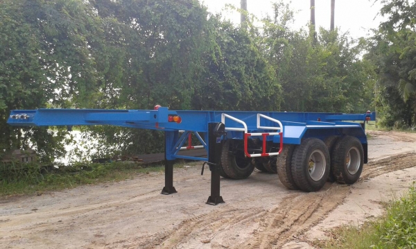 รถเทรลเลอร์นำลาภ มงคลสยาม ขายหางก้างปลา  20 ฟุต 2  เพลา  ใหม่