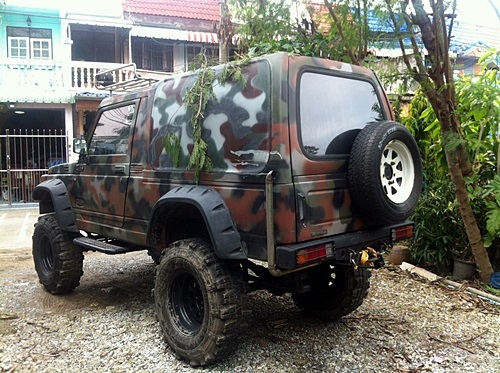 ขาย คาริเบี้ยนแต่ง เทินเพลา ยาง34 พร้อมลุยสีลายพรางทหาร ขาย คาริเบี้ยนแต่ง เทินเพลา ยาง34 พร้อมลุยสีลายพรางทหาร