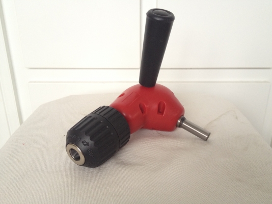 สว่านหัวงอ 90องศา พร้อมด้ามจับ สำหรับงานเจาะรูหรือไขน็อตในที่แคบแบบไม่ใช้จำปา