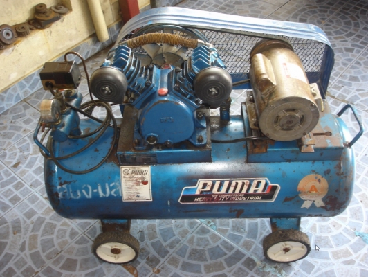 ขายปั๊มลมสายพาน PUMA PP-2 1/2HP 2สูบ 64L